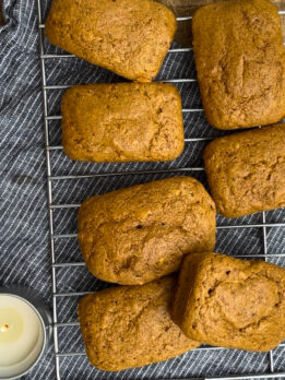 Fall Pumpkin Protein Cakes